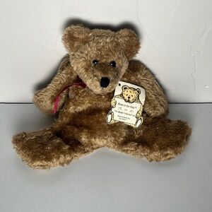Boyds Bears Hadley Flatski Flatties 8” Brown Bears In The Attic Retired With Tag